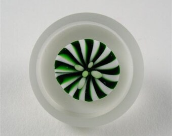 Paperweight Glass Button with Self Shank