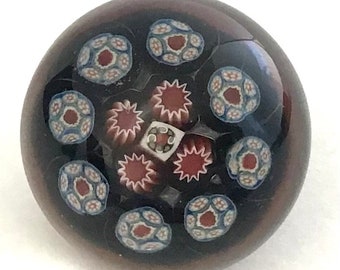 Classic Millefiori Paperweight Style Button by Greg Hanson