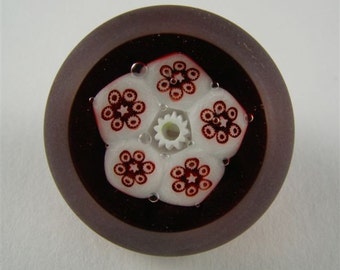 Classic Millefiori Paperweight Style Button by Greg Hanson