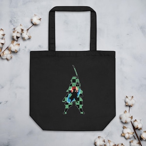 DS Slayer of Demons Eco Tote Bag, Bags, Anime