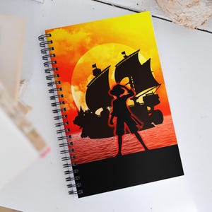 OP strohoed spiraal notitieboek, anime, anime-accessoires, briefpapier