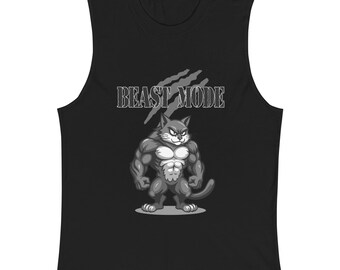 Unisex Muscle Shirt, Beast Mode, Clothing