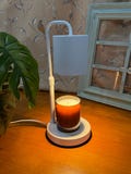 Modern Candle Warmer Lamp: Adjustable Height, Timer, Brightness, Christmas Gift