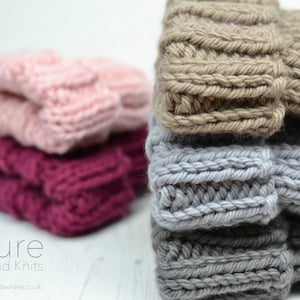SIMPLE SUPER CHUNKY Knitting Pattern Mikki Simple Rib Hat Baby Child Adult