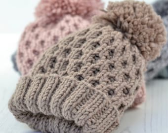 Knitting Cables C2f C2b Knitting KNITTING PATTERN Aston Bobble Hat