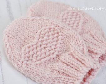newborn baby mittens knitting pattern