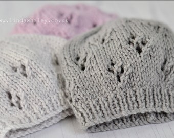 Frühchen, Neugeborene, Babymütze Einfache Strickanleitung Lucy