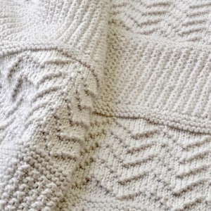 SIMPLE BLANKET / AFGHAN Knitting Pattern Eris Blanket