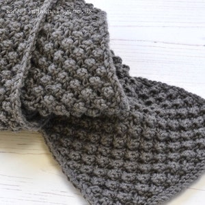 KNITTING PATTERN Textured Adult Scarf Olallie