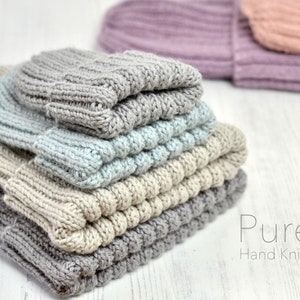 NEW! EASY ARAN Knitting Pattern Mikki Simple Rib Hat