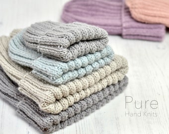 EASY ARAN Strickanleitung Mikki Einfache Rippenmütze
