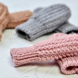 EASY STRICKMUSTER Zeke Baby Mitts 0-12 Monate Bild 3