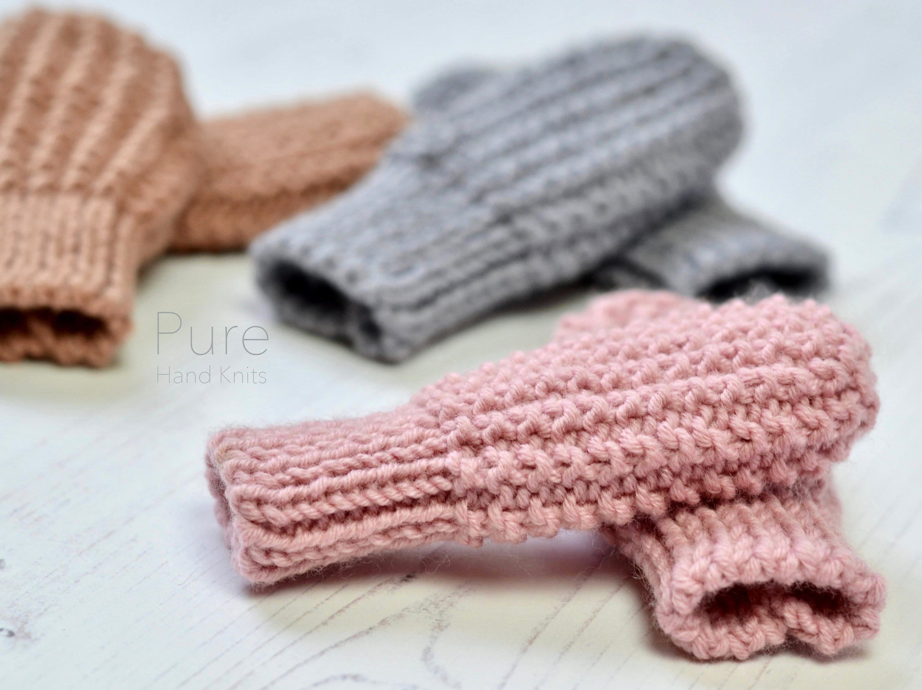 SIMPLE KNITTING PATTERN Zeke Baby Mitts 0-12 Months - Etsy