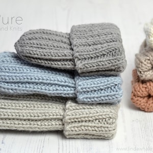 Modèle de tricot de bonnets côtelés SIMPLE BULKY Mikki image 3
