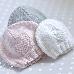 EASY PREEMIE and BABY hat knitting pattern