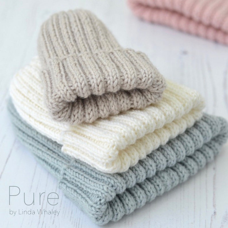 SIMPLE DK KNITTING Pattern Mikki Rib Hat Etsy