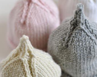 SIMPLE preemie and newborn baby beanie PDF pattern Classic Pixie DK