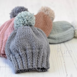 EASY KNITTING PATTERN Polaris Bobble Hat