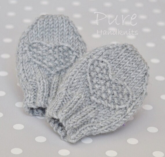 newborn baby mittens knitting pattern