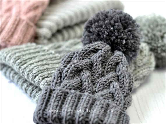 PDF KNITTING PATTERN Nysa Bobble Hat Baby Child Adult - Etsy