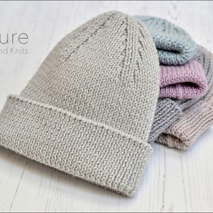NEW! Knitting Pattern ARAN Rib Hat Enstone