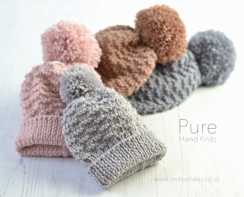SIMPLE Bobble Hat KNITTING PATTERN Charlbury Bobble Hat Etsy UK