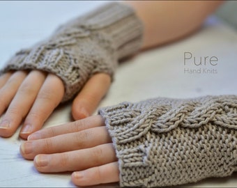 KNITTING PATTERN Oscar Fingerless Mitts