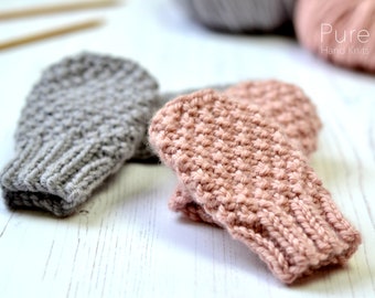 EASY KNITTING PATTERN Hope Baby Mitts 0-12 months