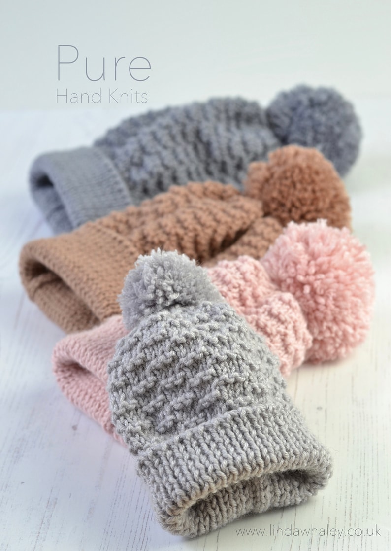 SIMPLE Bobble Hat KNITTING PATTERN Charlbury Bobble Hat Etsy UK