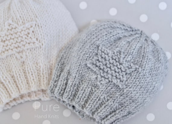 NEW EASY KNIT Baby Hat Preemie, Newborn, Baby, Toddler Knitting