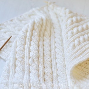NEW! SIMPLE Cable Blanket Knitting Pattern Eve
