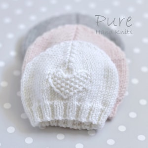 IN THE ROUND andFLAT Easy Preemie and Baby hat knitting pattern image 3