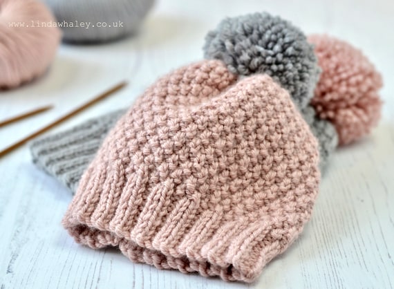 Simple Pompom Hat