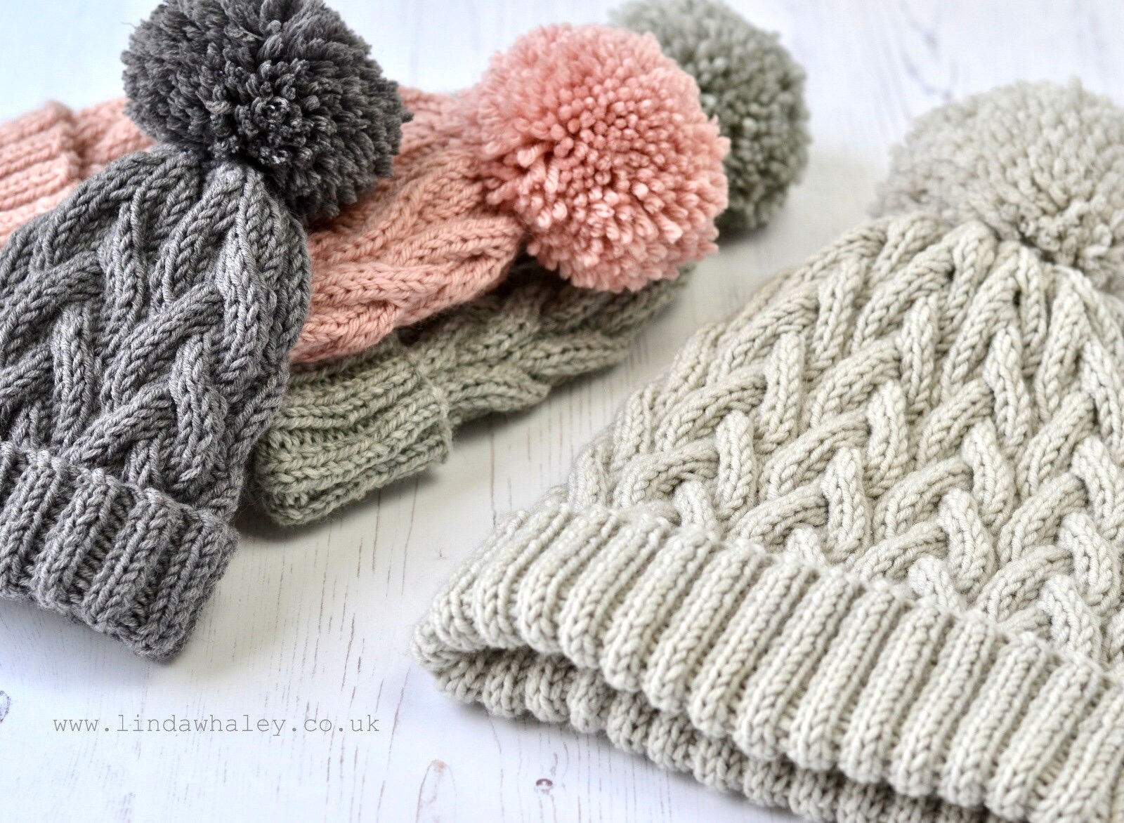 NEW KNITTING PATTERN Nysa Bobble Hat Baby Child Adult