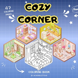 Cozy Corner Printable Coloring Pages – Cute and Creative Coloring Book for Relaxation, Mindfulness and Art Therapy