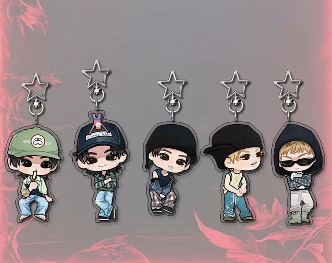 Idol Keychains Cortis Inspired Acrylic Keychain Kpop Idol Keychain Fanmade - Etsy