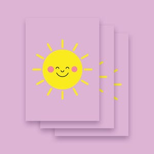 Karte "Sonne" im 3er Set