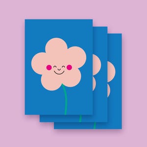 Karte "Blume" im 3er Set