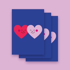 Karte "Liebe" im 3er Set