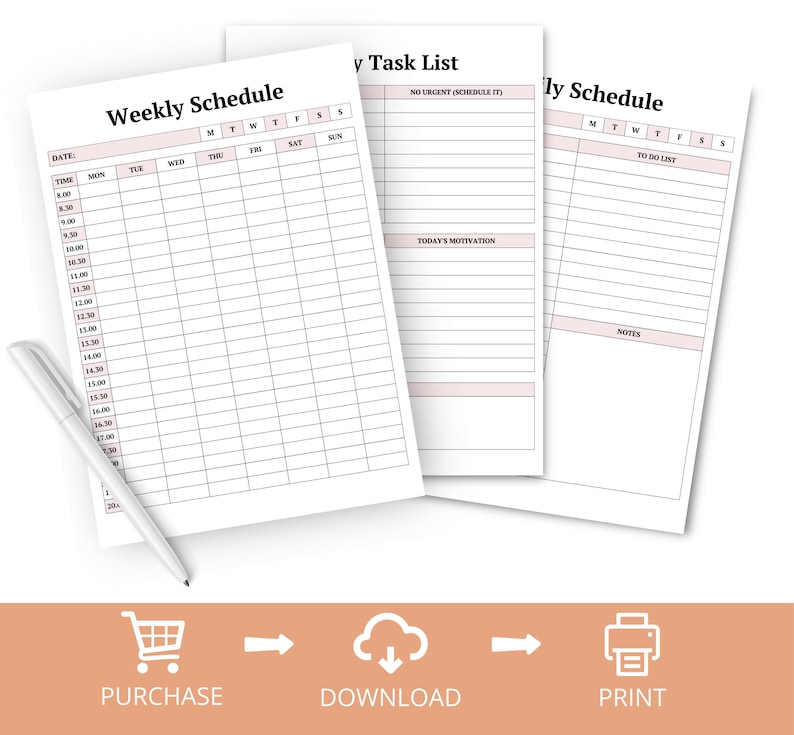 2025 Productivity Planner Printable, Ultimate Life Organizer, Daily ...
