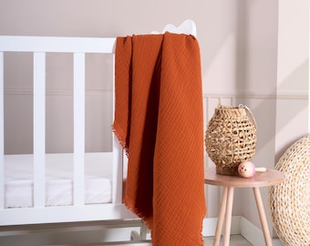 Muslin Baby Blanket: Soft Cotton Swaddle, Gender Neutral Gift, OEKO-TEX® Standard 100 certified.