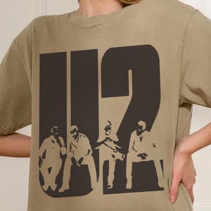 Comfort Colors U2 Shirt-u2 t shirt,u2 sweatshirt,u2 band shirt,vintage rock band tshirt,rock band t shirts,irish rock band shirt,u2 gifts