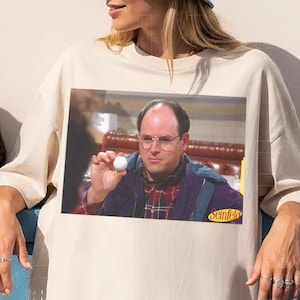 Comfort Colors George Costanza Shirt-seinfield shirt,seinfeld sweatshirt,seinfield gifts,90s sitcom graphic t-shirt,serenity now quote shirt