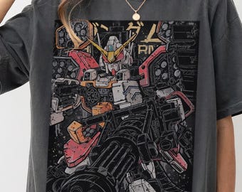 Comfort Colors Gundam Shirt-gundam t shirt,gundam sweatshirt,retro mecha anime t-shirt,japanese robot arcade tee,mobile suit graphic shirt
