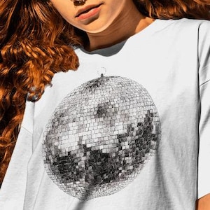 Disco Ball Shirt-graphic tees,disco ball sweatshirt,disco ball hoodie,party tshirt,bachelorette disco ball shirt,bachelorette party shirts