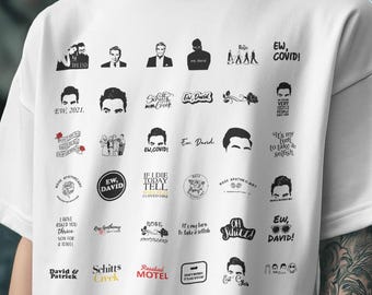 David Rose collage-shirt Schitt's Creek - Unisex T-shirt, sweater en hoodies van katoenmix