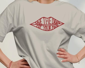 Comfort Colors Rachel Green Inspired T-Shirt: 90s Sitcom Tee,Save The Drama For Your Mama