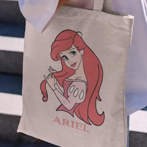 Princess Ariel Tote Bag-disney tote bag,disney princess tote bag,disneyland tote bag,the little mermaid bag,little mermaid tote bag,mermaid