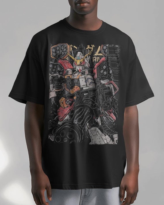 Gundam Graphic Tee: 90s Anime Robot Shirt - Etsy