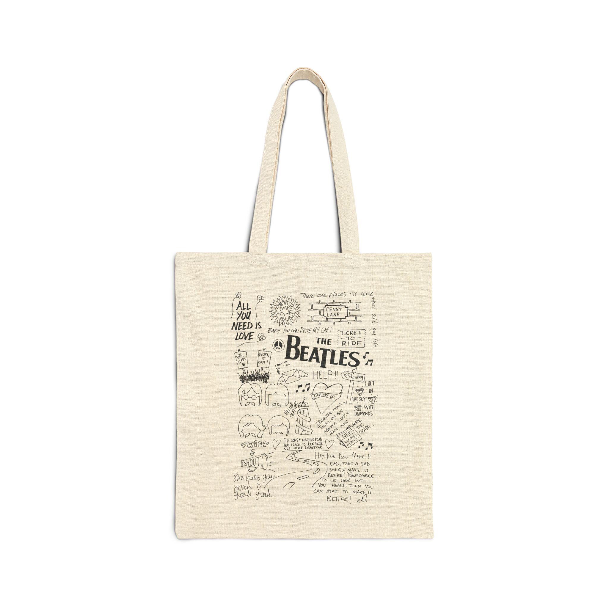 Discover The Beatles Graphic Tote Bag - Vintage Band Gift